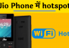 Jio Phone me hotspot kaise on kare in hindi