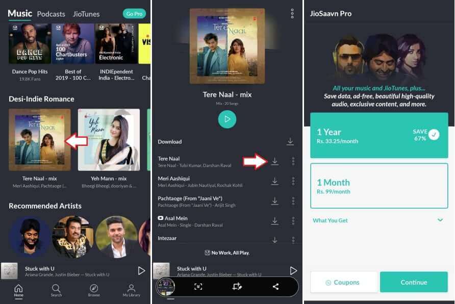 Gana Download Karne Wale App Hindi me