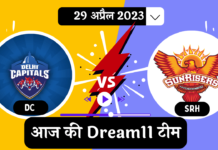 Pitch Report DC vs SRH Dream11 Prediction 40th Match Hindi