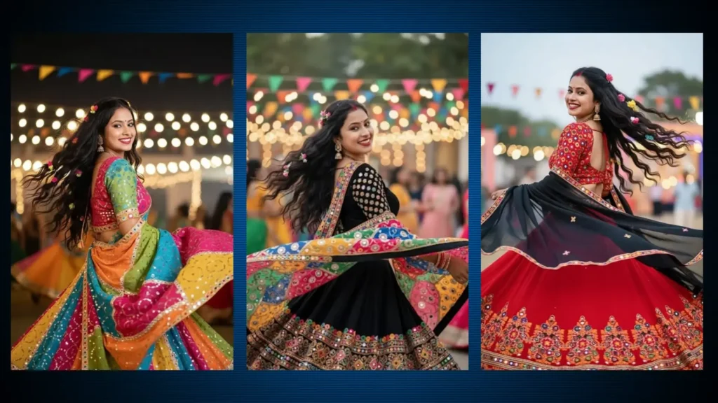 Ai Dandiya Night Photo Prompts gemini
