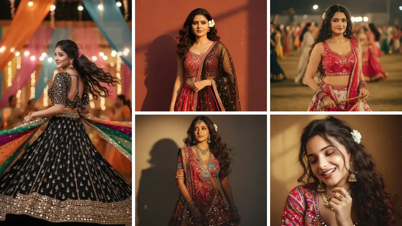Garba Look Ai Photo Prompt- Google Gemini Turning Your Photo into Viral Garba Look