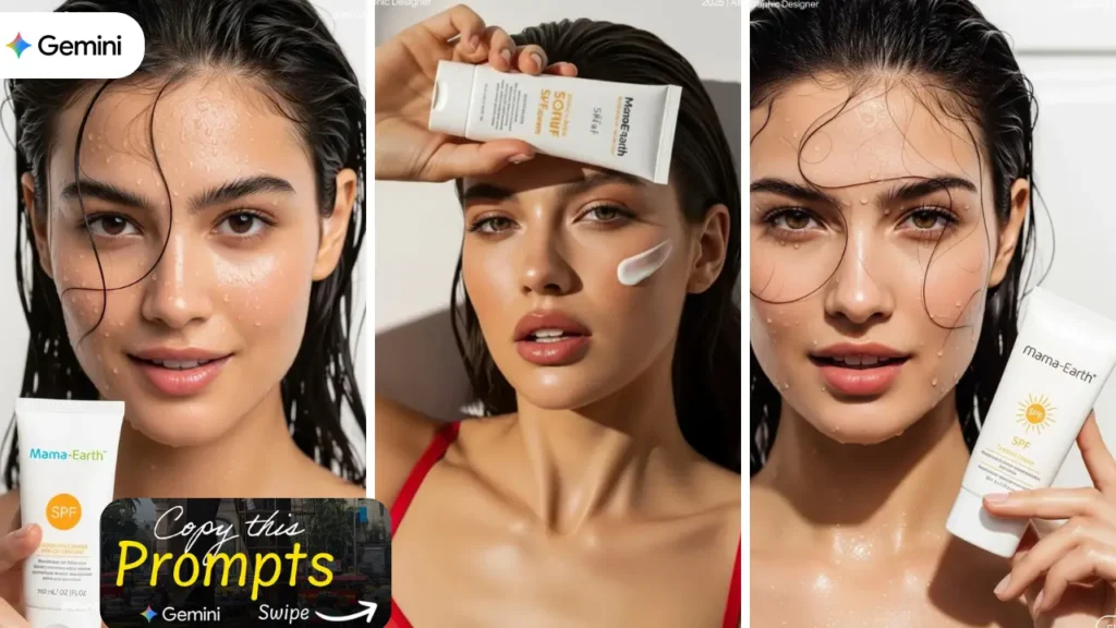 Gemini Prompt for Girls Simple Photo Turns Into Viral Beauty Brands Skincare Ad Product Images— [Copy & Paste]