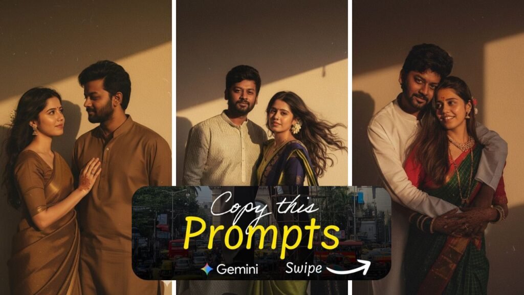 Google Gemini Prompt Couple Photo Couples Turning Normal Selfies into Vintage Masterpieces