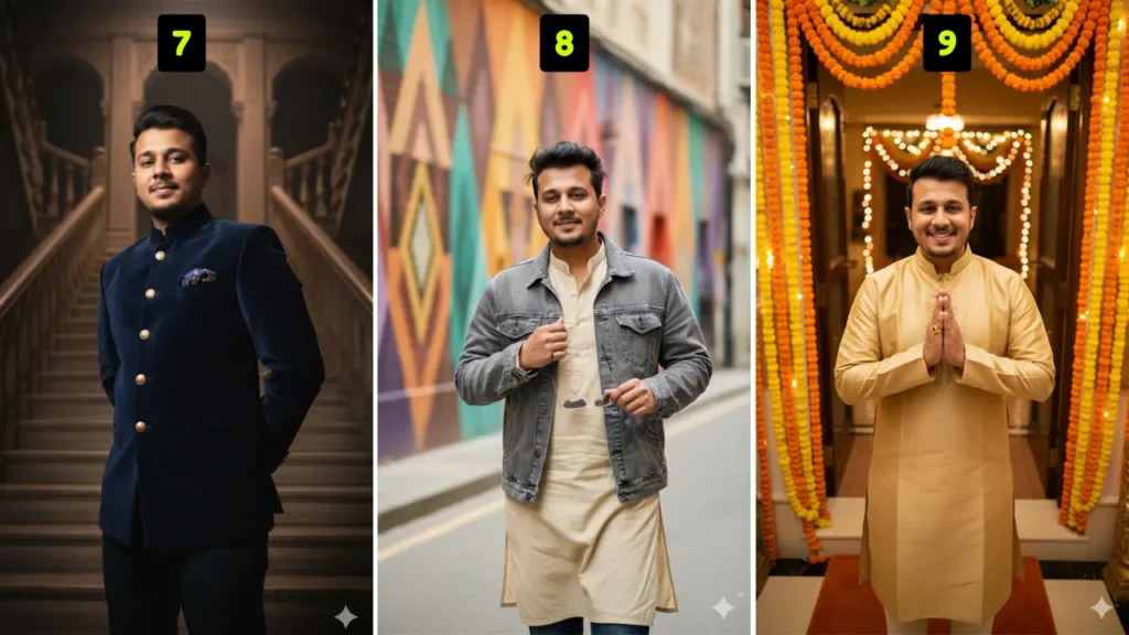 Indian Outfit Prompts for Boys – Turn Your Photo into Traditional Looks Google Gemini Photo Editing