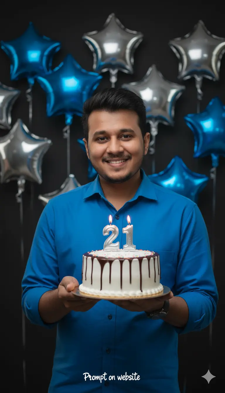 Gemini Prompt Turn Your Photo Into Festive Birthday Celebration Portrait