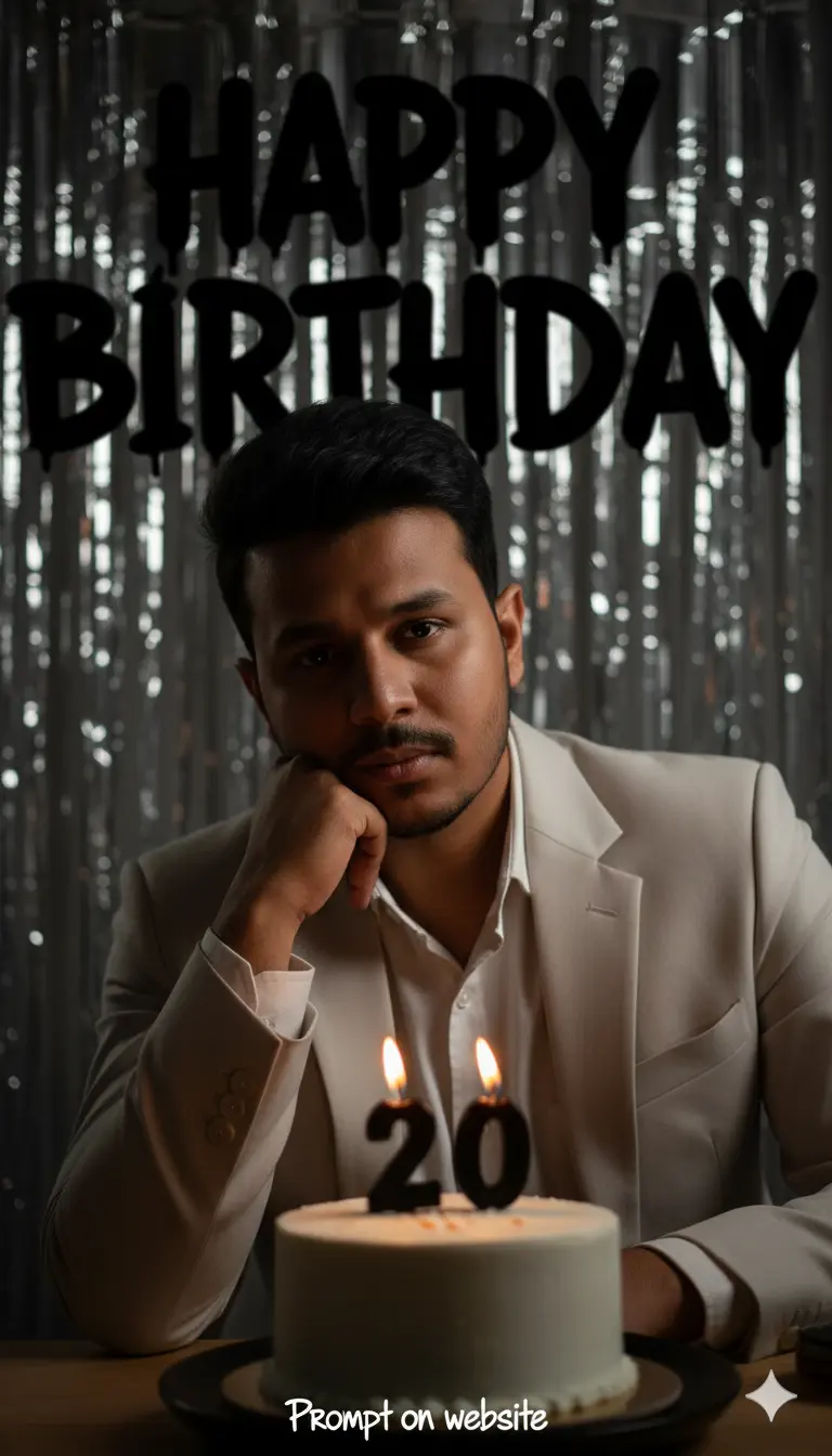 Gemini Prompt Turn Your Photo Into Stylish Cinematic Birthday Portrait