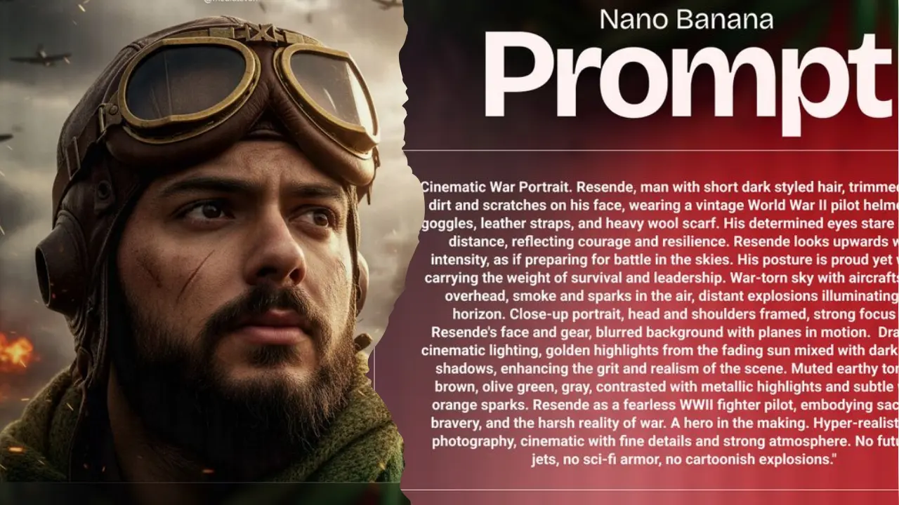 Gemini Prompts to Turn Your Photo Into a Realistic WWII Fighter Look